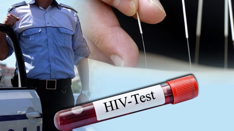politist din capitala zgariat de un barbat infectat cu hiv