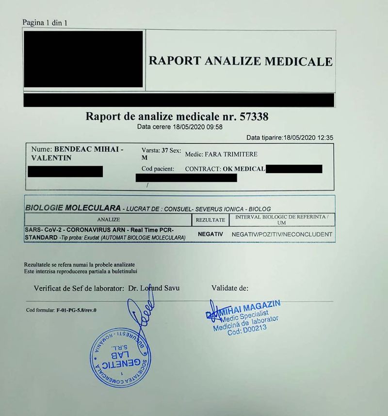 Ultimă oră! Mihai Bendeac a făcut testul pentru coronavirus. Este sau nu infectat ?!