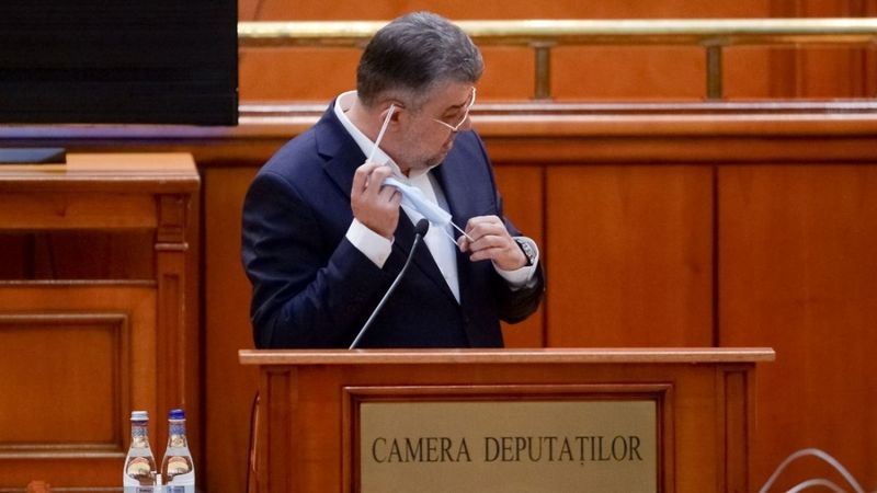 De a participat Marcel Ciolacu la ședința din Parlament fără mască