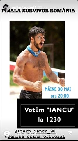 Mesajele concurenților de la Puterea dragostei pentru Iancu Sterp!