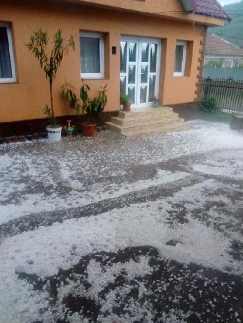VIDEO. Grindina de dimensiuni uriașe a făcut prăpăd &icirc;n județul Bacău