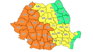 Vremea în România. Avertisment de cod galben sau cod portocaliu