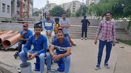 Peste 40 de muncitori indieni protestează pe șantierul din municipiul Ploiești