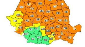 Avertisment meteo! Cum va fi vremea în România. Cod galben de ploi torenţiale, descărcări electrice şi vijelii, până duminică, în cea mai mare parte a ţării