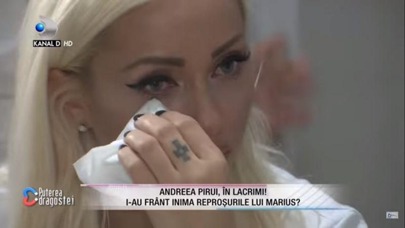 Marius a făcut-o praf pe Andreea Pirui la Puterea dragostei. Concurenta a cedat nervos și a izbucnit în lacrimi: „Când eu am o problemă, tu...”