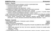 Barem de corectate BAC 2020 Limba și Literatura Romana