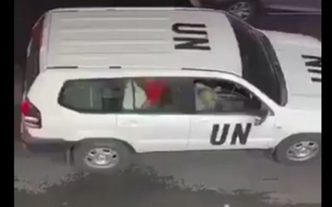 Partidă de sex filmată într-o mașină oficială a ONU