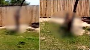 Terifiant! Tânăr dezbrăcat și legat în lanțuri de propria mamă. FOTO