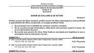 Barem BAC 2021. Proba la alegere: Economie