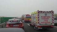Carambol cu 40 de mașini pe A2