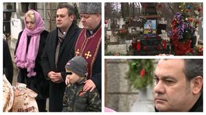 Ionuț Dolănescu, în lacrimi la mormântul tatălui său
