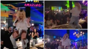 Loredana Groza, ipostază încendiară în club