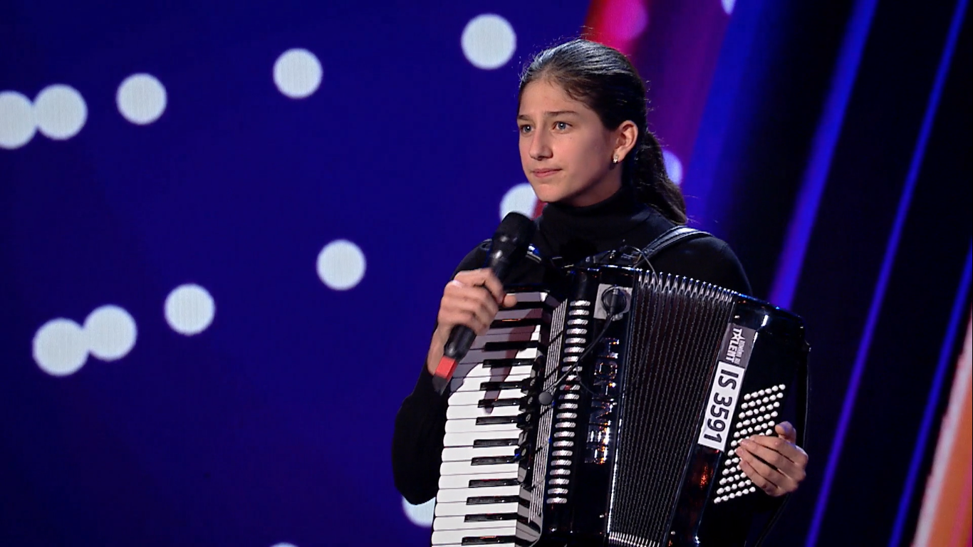 Andreea Gheorghiță, fata cu acordeonul de la Românii au Talent, sezonul 12