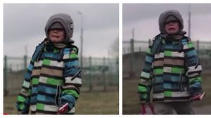 Imaginile care au ajuns virale cu un băiețel ce a trecut granița singur, plângând, spre Polonia