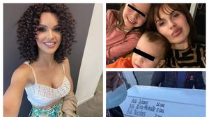 Mama din Timișoara și cei doi copii, înmormântați în același sicriu alb! Imagini cutremurătoare în drum spre capelă