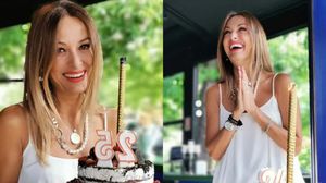 Anca Țurcașiu a încins atmosfera la piscină