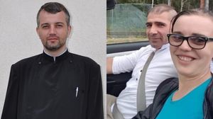 amanta preot, preot santajat, femeie batuta