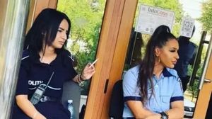 politiste la tigara, politista in sandale, scandal politia romana 
