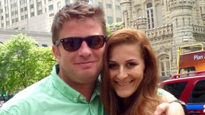 Pavel Bartoș și soția sa