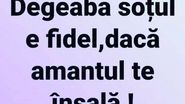 Oana Lis, primele declarații despre amant! Soția lui Viorel Lis este infidelă? „Dacă amantul te înșală...”