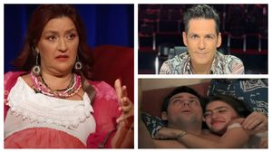 Rona Hartner și Ștefan Bănică Jr. sărut
