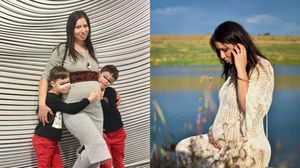 Cristina Bălan și copiii ei