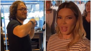 Cum l-a surprins Gina Pistol pe chef Florin Drumitrescu, la o petrecere. Nimeni nu ar fi crezut că așa se înțeleg în spatele camerelor de filmat