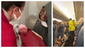 Tamara a născut în toaleta unui avion, fără să știe că e gravidă!