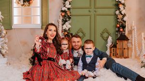 Georgiana Lobonț și familia sa