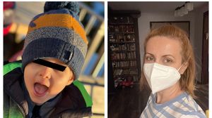 Simona Gherghe și fiul ei