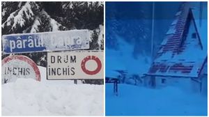 transfagarasan, avalansa, cabana, turisti blocati
