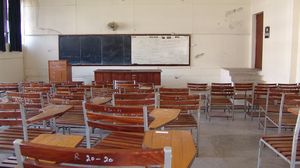 Sala de curs goală