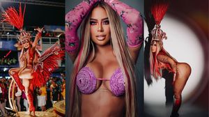 FOTO Sora lui Neymar, apariţie spectaculoasă la Carnavalul de la Rio. Rafaella i-a înnebunit pe fani cu vestimentaţia sa