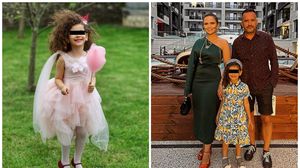 Cristina Șișcanu și familia sa