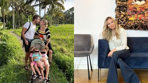 Laura Cosoi și familia sa