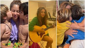 Shakira și copiii săi, Milan și Sasha