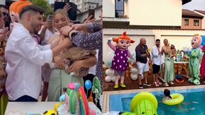 Fiul lui Haziran și al lui Luis Gabriel a împlinit un an