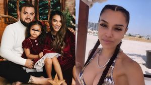 Karmen Simionescu, soțul și fiica lor