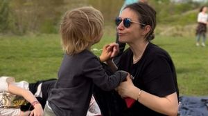 Adela Popescu și fiul ei