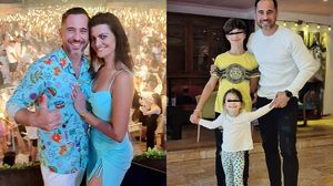 Dinu Maxer, copiii și Magdalena Chihaia 