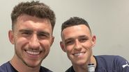 Aymeric Laporte și Phil Foden