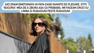 Adela Popescu, surprinsă de soțul său, cu ocazia zilei sale de naștere