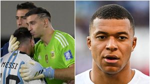 Emiliano Martinez, Kylian Mbappe