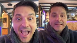 Liviu Vârciu și-a făcut apariția într-un restaurant îmbrăcat în halat de baie