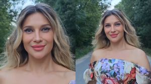 Lora radiază de fericire