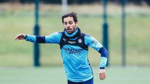 Bernardo Silva la antrenamentele celor de la Manchester United
