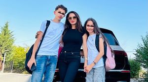 Cristina Spătar și copiii ei