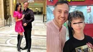 Dinu Maxer, fiul său și Mgadalena Chihaia