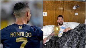 Cristiano Ronaldo, fotbalist la Al-Nassr; Lionel Messi, legitimat la Inter Miami