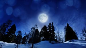 Lună plină, iarna